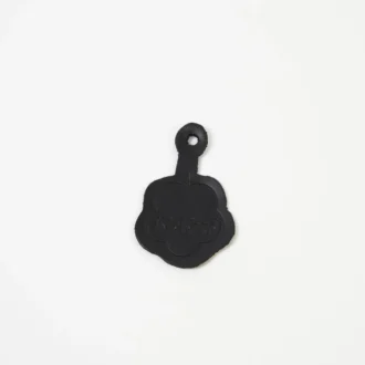 Unisex läderfleurette svart Unisex läderfleurette svart