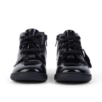 Unisex Playflex Hi Crinkle lackläder för spädbarn, svart