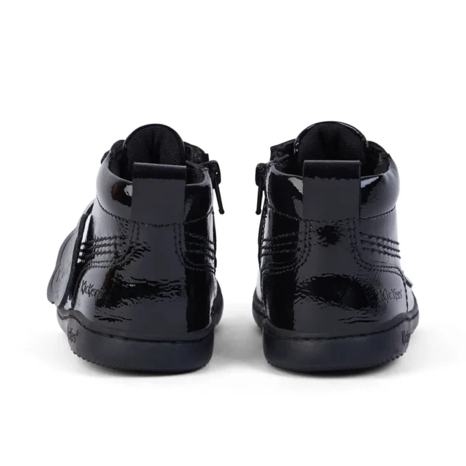 Unisex Playflex Hi Crinkle lackläder för spädbarn, svart