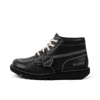 Vuxen Unisex Kick Hi Grain Leather Mains Grå