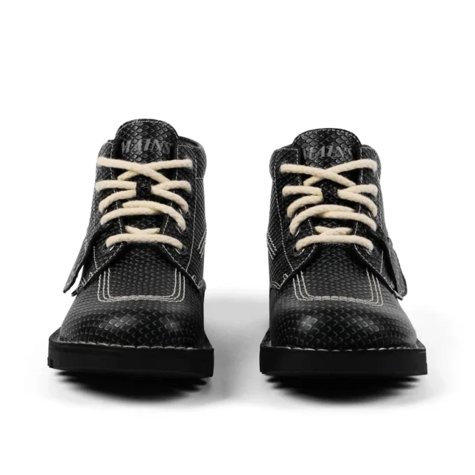 Vuxen Unisex Kick Hi Grain Leather Mains Grå