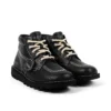 Vuxen Unisex Kick Hi Grain Leather Mains Grå