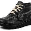 Vuxen Unisex Kick Hi Grain Leather Mains Grå