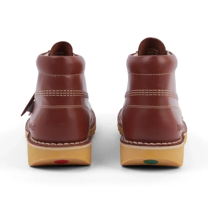 Vuxen Unisex Kick Hi Läder Mörkbrunt