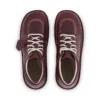 Vuxen Unisex Kick Hi Läder Mörkröd