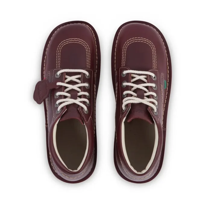 Vuxen Unisex Kick Hi Läder Mörkröd