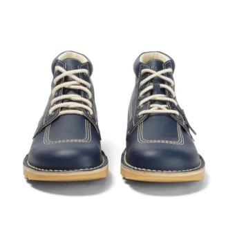 Vuxen Unisex Kick Hi Läderalternativ Marinblå