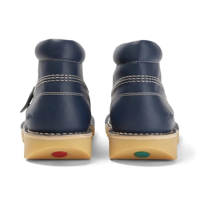 Vuxen Unisex Kick Hi Läderalternativ Marinblå