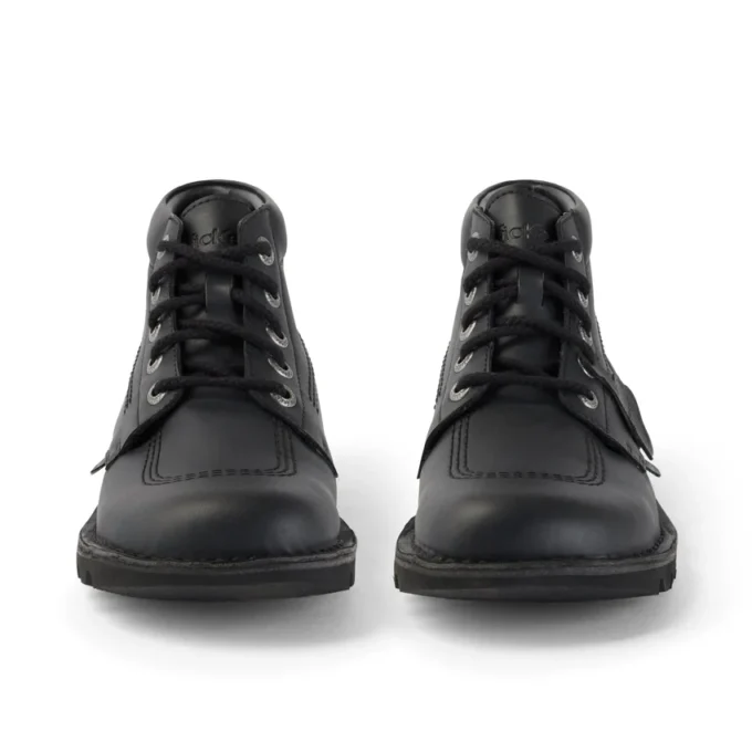 Vuxen Unisex Kick Hi Läderalternativ Svart