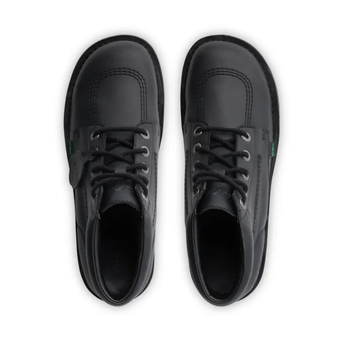 Vuxen Unisex Kick Hi Läderalternativ Svart