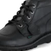 Vuxen Unisex Kick Hi Läderalternativ Svart
