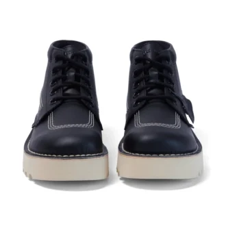 Vuxen Unisex Kick Hi Stack Läderalternativ Svart