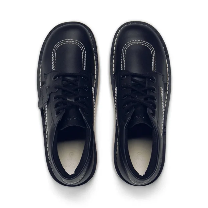 Vuxen Unisex Kick Hi Stack Läderalternativ Svart
