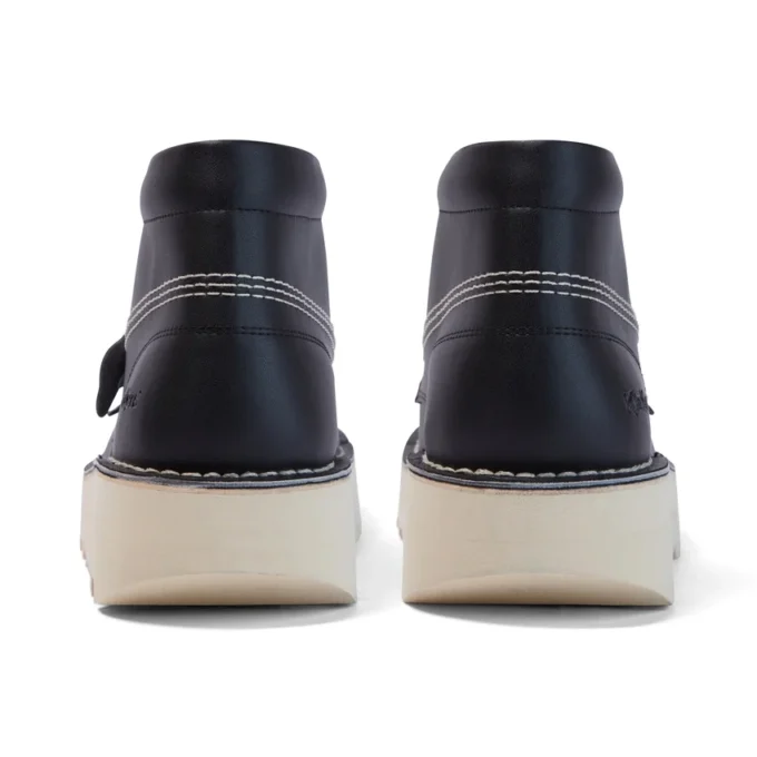 Vuxen Unisex Kick Hi Stack Läderalternativ Svart