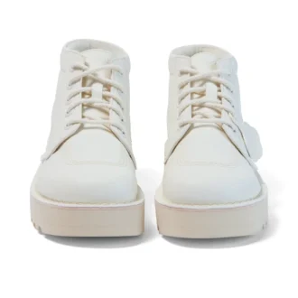 Vuxen Unisex Kick Hi Stack Läderalternativ Vit