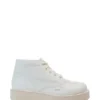 Vuxen Unisex Kick Hi Stack Läderalternativ Vit Vuxen Unisex Kick Hi Stack Läderalternativ Vit