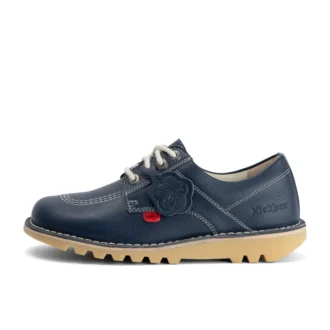 Vuxen Unisex Kick Lo Läder Marinblå