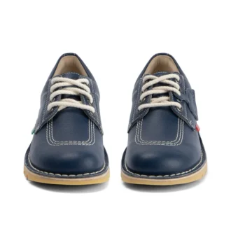Vuxen Unisex Kick Lo Läder Marinblå
