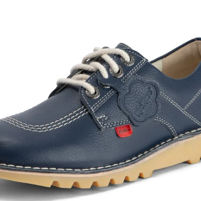 Vuxen Unisex Kick Lo Läder Marinblå Vuxen Unisex Kick Lo Läder Marinblå