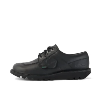 Vuxen Unisex Kick Lo Läderalternativ Svart