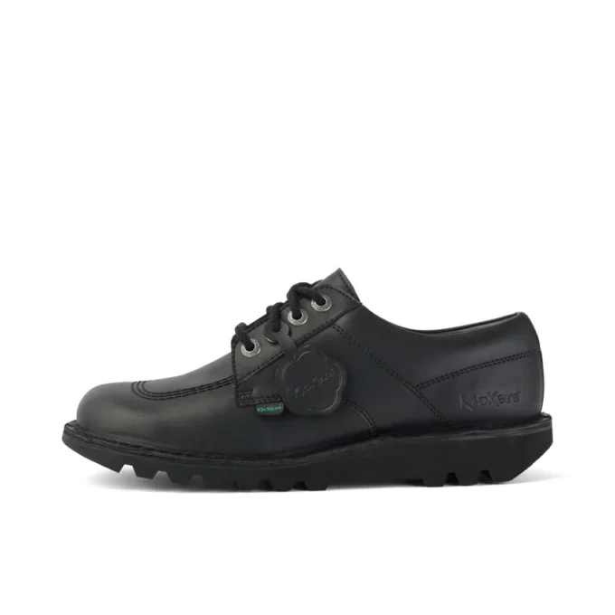 Vuxen Unisex Kick Lo Läderalternativ Svart Vuxen Unisex Kick Lo Läderalternativ Svart