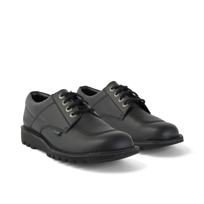 Vuxen Unisex Kick Lo Läderalternativ Svart Vuxen Unisex Kick Lo Läderalternativ Svart