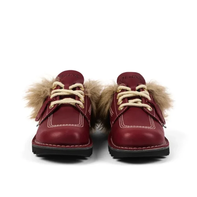 Vuxen Unisex Kick Mule Fur Mains Röd Vuxen Unisex Kick Mule Fur Mains Röd