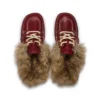 Vuxen Unisex Kick Mule Fur Mains Röd Vuxen Unisex Kick Mule Fur Mains Röd