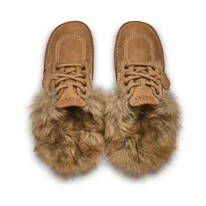 Vuxen Unisex Kick Mule Fur Mains Tan Vuxen Unisex Kick Mule Fur Mains Tan