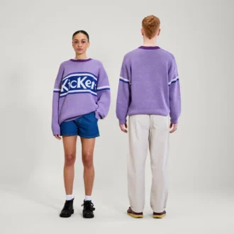 Vuxen Unisex Kickers Bröstlogotyp Stickad Lila