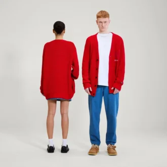 Vuxen Unisex Kickers Classic Cardi Röd Vuxen Unisex Kickers Classic Cardi Röd