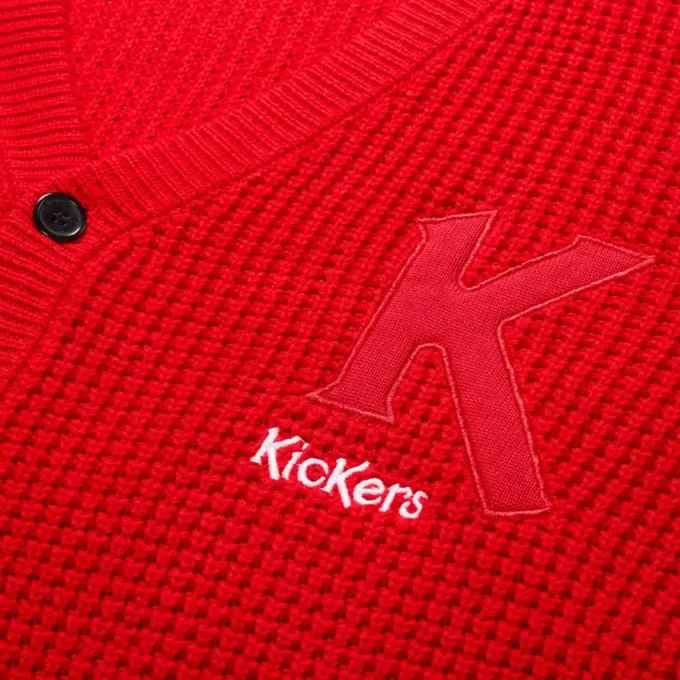 Vuxen Unisex Kickers Classic Cardi Röd