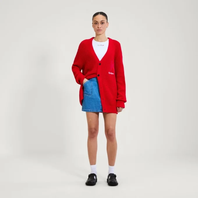 Vuxen Unisex Kickers Classic Cardi Röd
