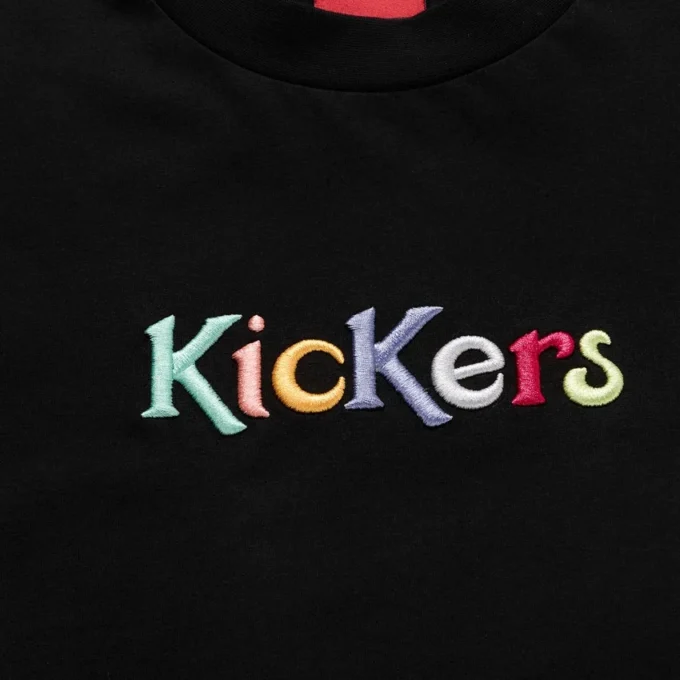 Vuxen Unisex Kickers Classic kortärmad T-shirt Svart Vuxen Unisex Kickers Classic kortärmad T-shirt Svart