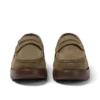 Vuxen Unisex Lennon Loafer Läder Mörkgrön Vuxen Unisex Lennon Loafer Läder Mörkgrön