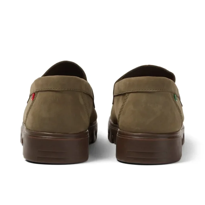 Vuxen Unisex Lennon Loafer Läder Mörkgrön Vuxen Unisex Lennon Loafer Läder Mörkgrön