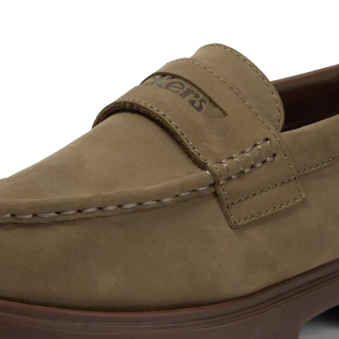 Vuxen Unisex Lennon Loafer Läder Mörkgrön Vuxen Unisex Lennon Loafer Läder Mörkgrön