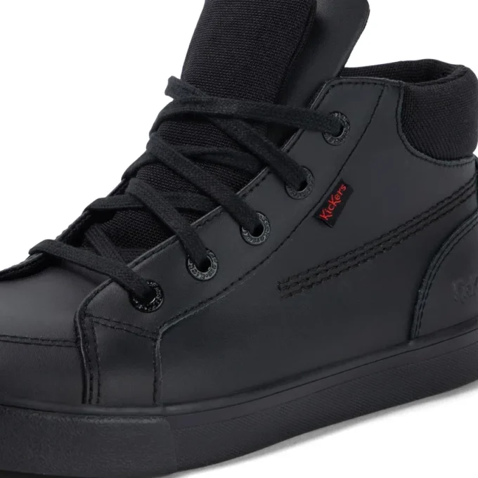 Youth Mens Tovni Hi Double Tongue Leather Black