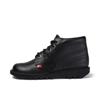 Youth Unisex Kick Hi Leather Black