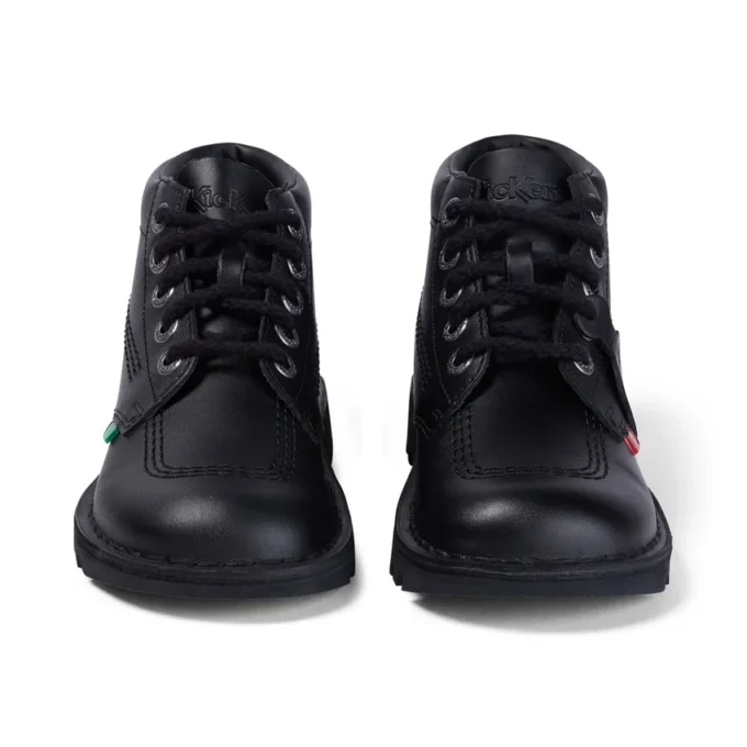 Youth Unisex Kick Hi Leather Black Youth Unisex Kick Hi Leather Black