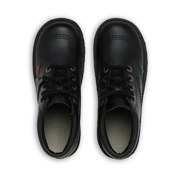 Youth Unisex Kick Hi Leather Black Youth Unisex Kick Hi Leather Black