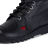 Youth Unisex Kick Hi Leather Black Youth Unisex Kick Hi Leather Black