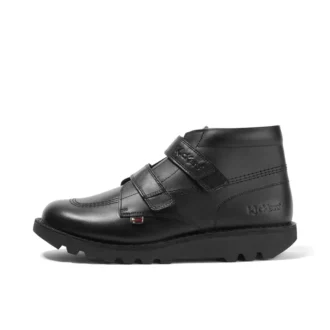 Youth Unisex Kick Hi Vel Läder Svart Youth Unisex Kick Hi Vel Läder Svart