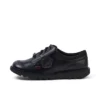 Youth Unisex Kick Lo Mix Mesh Leather Black