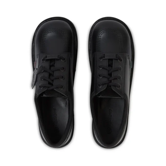 Youth Unisex Kick Lo Mix Mesh Leather Black