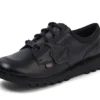 Youth Unisex Kick Lo Mix Mesh Leather Black