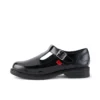 Youth Womens Lach T-Bar Leather Black