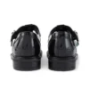 Youth Womens Lach T-Bar Leather Black